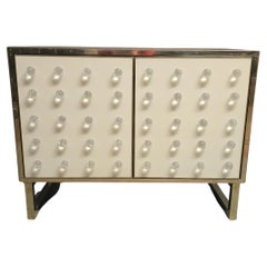 Spectacular White & Black Cabinet in Murano Glass Made in Italy Available