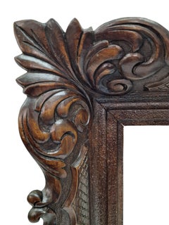 Spectacularly carved frame, mirror, around 1880, Austria