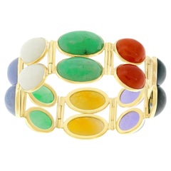 Spectacularly Colorful Art Deco Bracelet