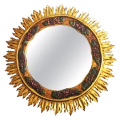 Spettacolare Art Deco  Foglia d'oro a specchio e policromia