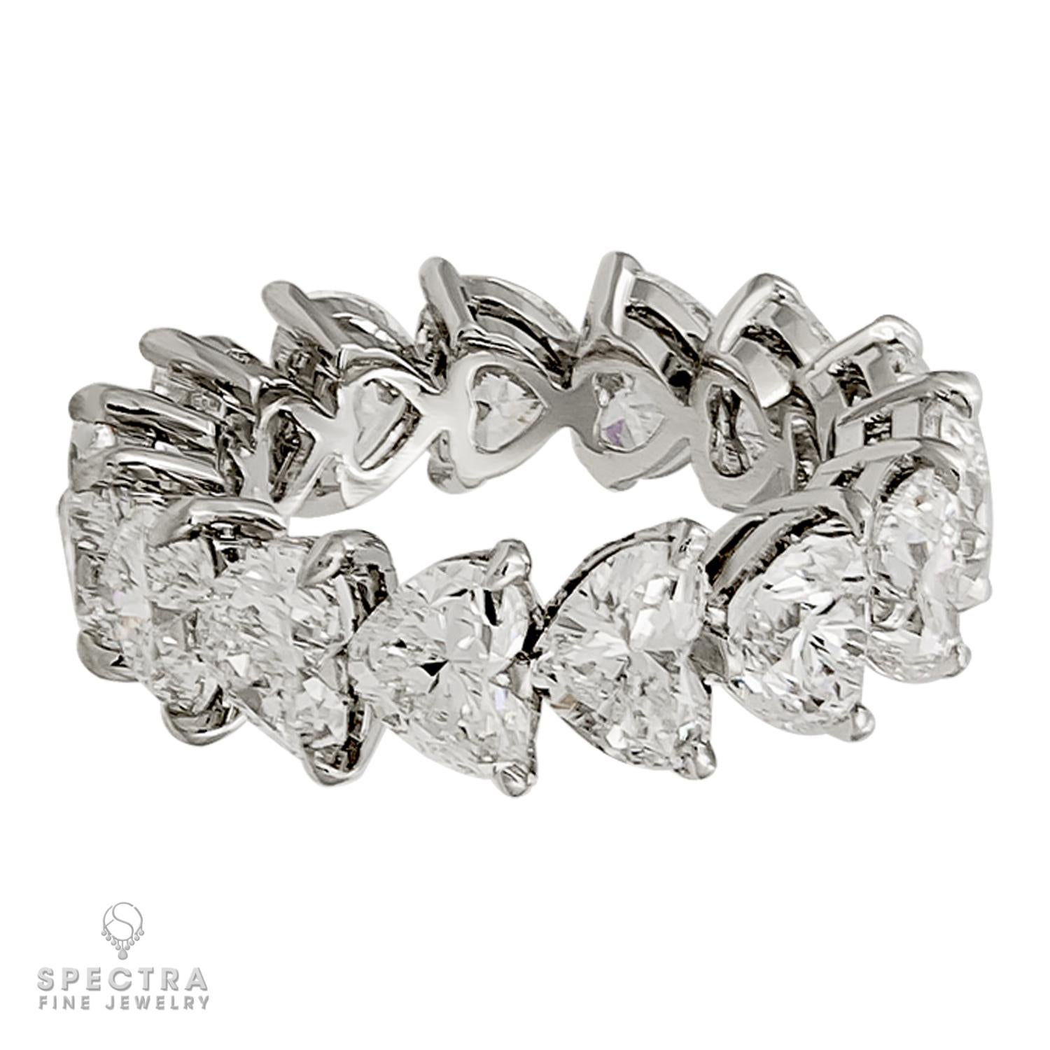 Heart Cut Spectra Fine Jewelry 11.13 Carat Heart Shape Diamond Wedding Ring For Sale