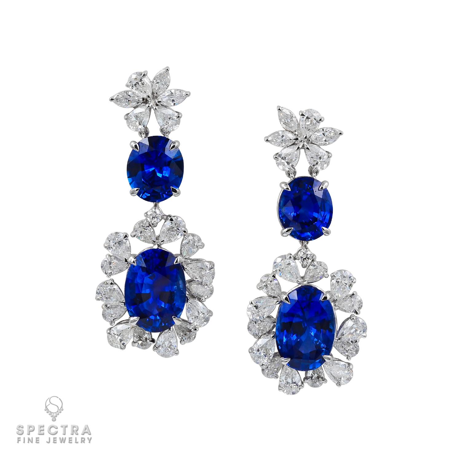 Spectra Fine Jewelry 112,50 Karat Oval Saphir-Diamant-Suite im Zustand „Neu“ im Angebot in New York, NY