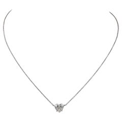 Spectra Fine Jewelry Halskette mit herzförmigem Diamant-Anhänger, 2,11 Karat