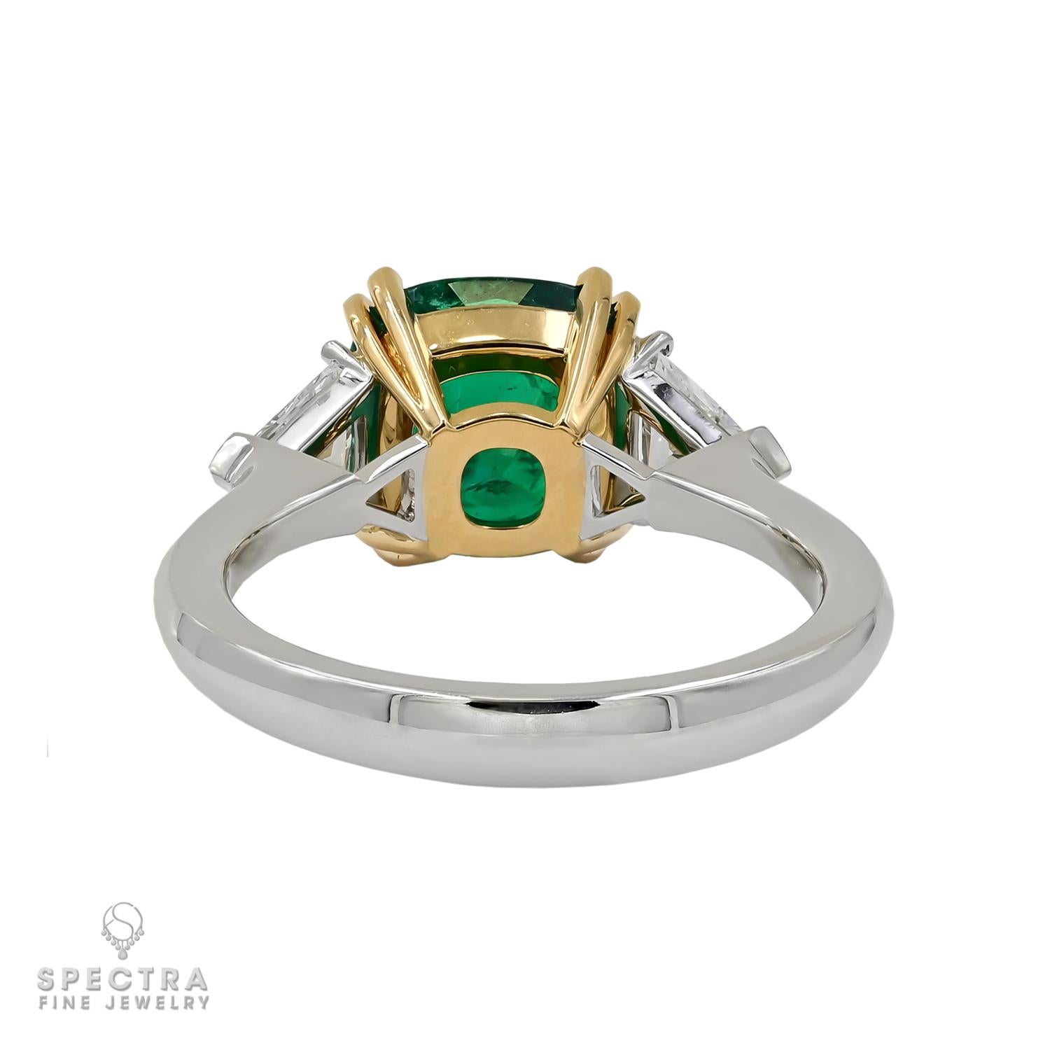 Spectra Fine Jewelry 2,34 Karat kolumbianischer Smaragd Diamantring (Zeitgenössisch) im Angebot