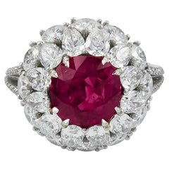 Spectra Fine Jewelry Bague cocktail en diamants et rubis de 4,99 carats