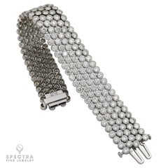 Spectra Fine Jewelry 5-Row Diamond Bracelet, 40.37ct in 18K Gold