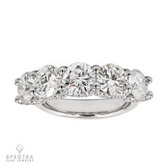 Spectra Fine Jewelry 5-Stone Diamond Demi Eternity Wedding Band