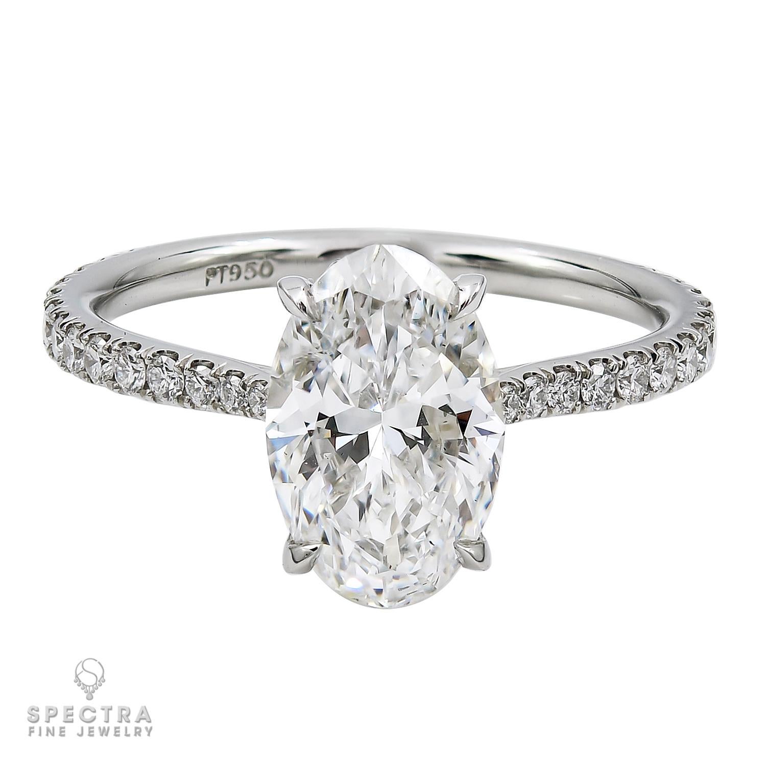 Spectra Fine Jewelry 5,01 Karat Pave Diamant Verlobungsring (Zeitgenössisch) im Angebot