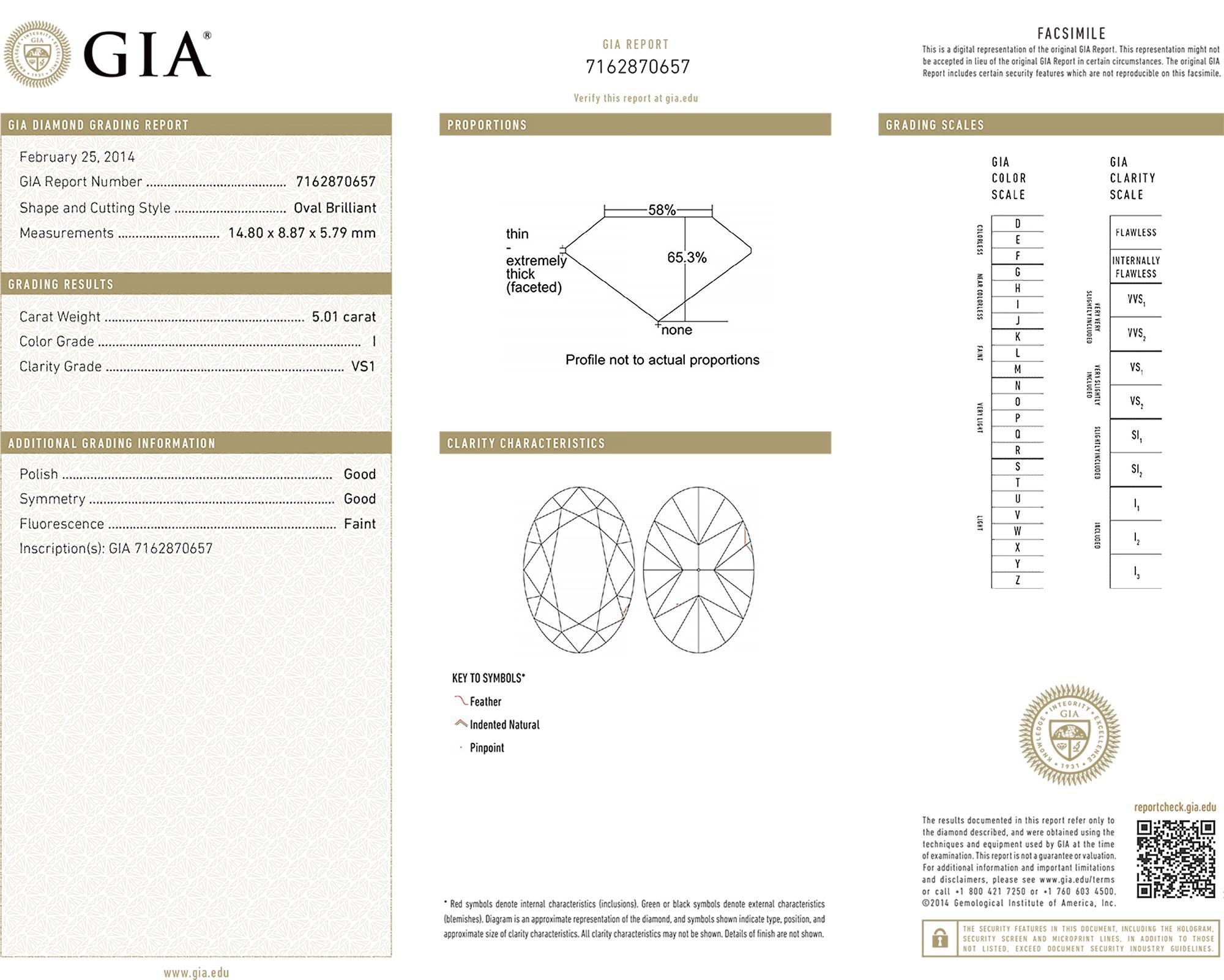 Spectra Fine Jewelry 5,01 Karat Pave Diamant Verlobungsring (Ovalschliff) im Angebot