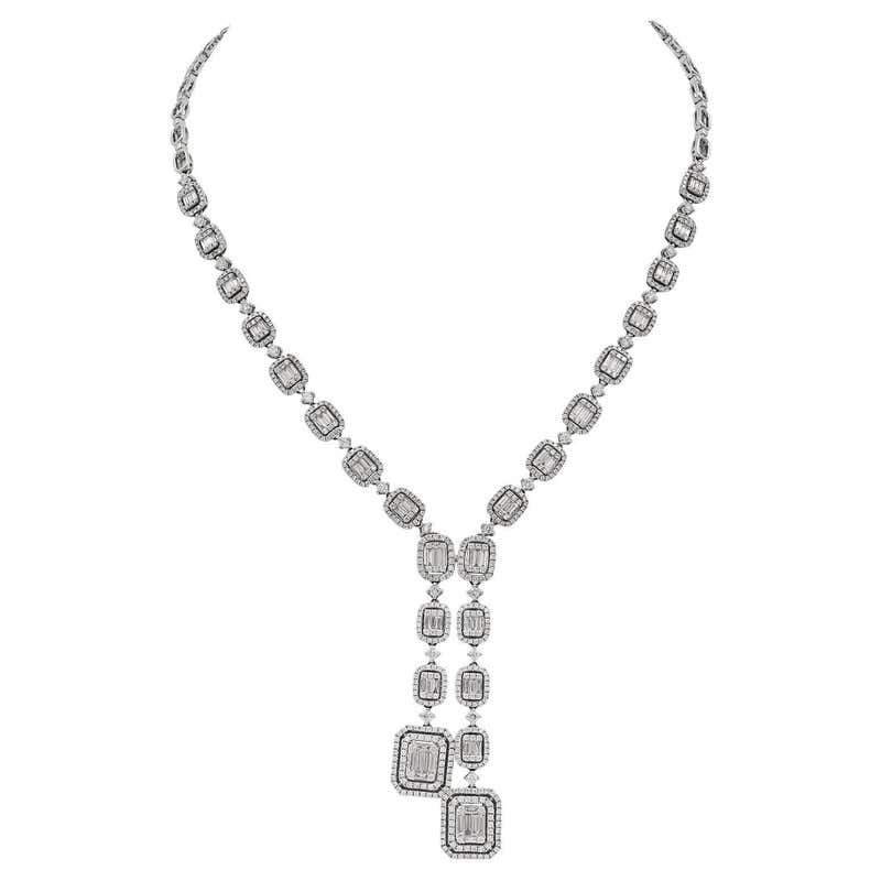 Simond Cascade Important Diamond Cascade Necklace For Sale at 1stDibs | cascading ...
