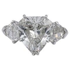 Spectra Fine Jewelry Bague cocktail en diamants taille bouclier de 7,32 carats