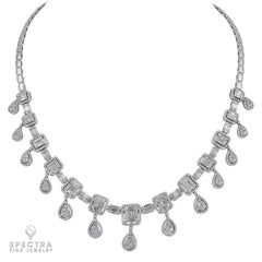 Spectra Fine Jewelry Invisibly-set Diamond Necklace