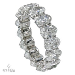 Spectra Fine Jewelry Bague d'éternité en diamant ovale 8,08cts