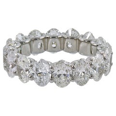 Spectra Fine Jewelry Bague d'éternité en diamant ovale 8,08cts
