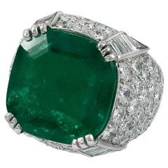 Spectra Fine Jewelry Anillo de esmeralda colombiana certificado AGL de 11,38 quilates