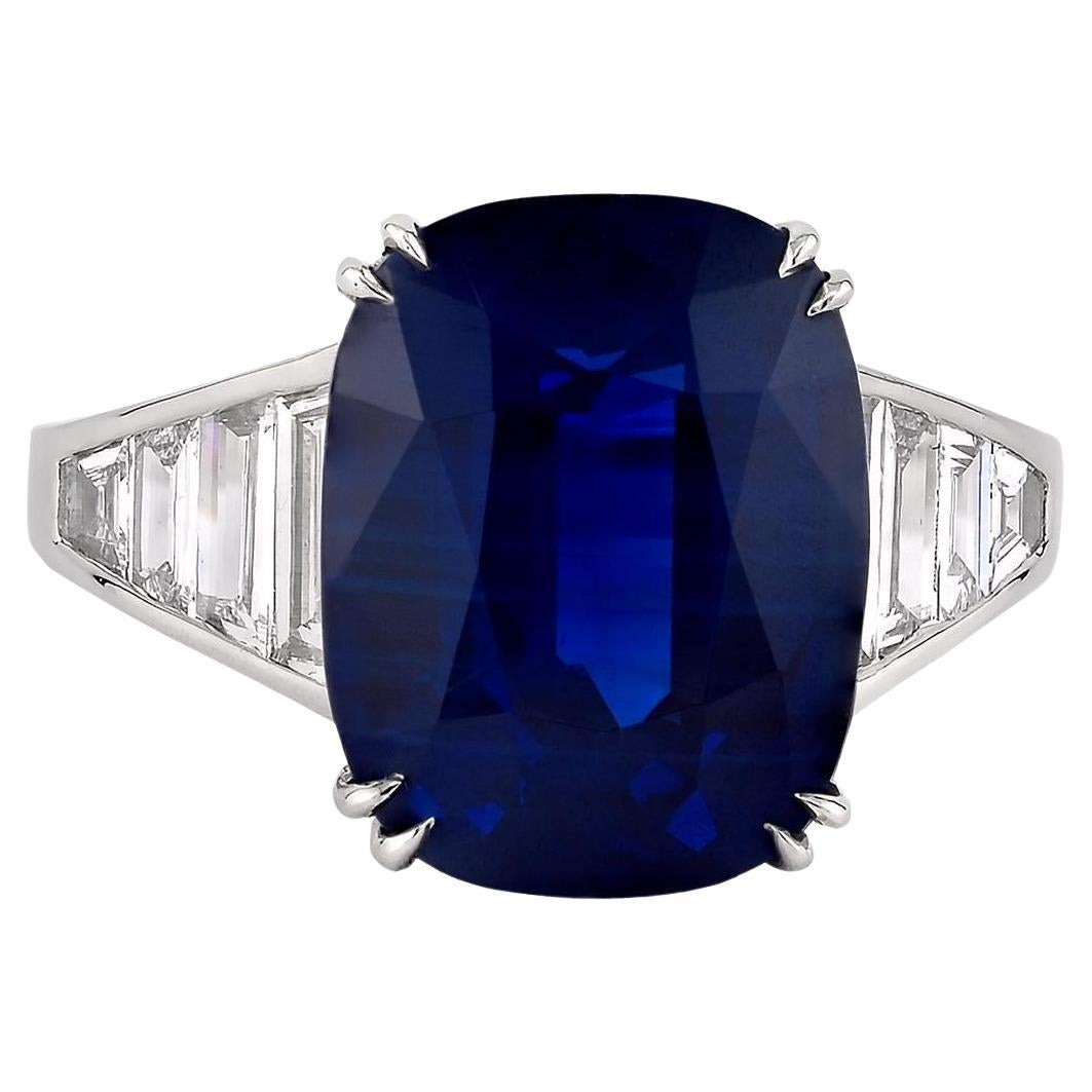 Spectra Fine Jewelry Anello con zaffiro di Ceylon certificato AGL da 8,34 carati