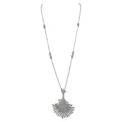 Spectra Fine Jewelry Diamond Fan Pendant Necklace