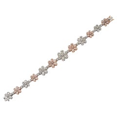 Used Spectra Fine Jewelry Diamond Flower Bracelet