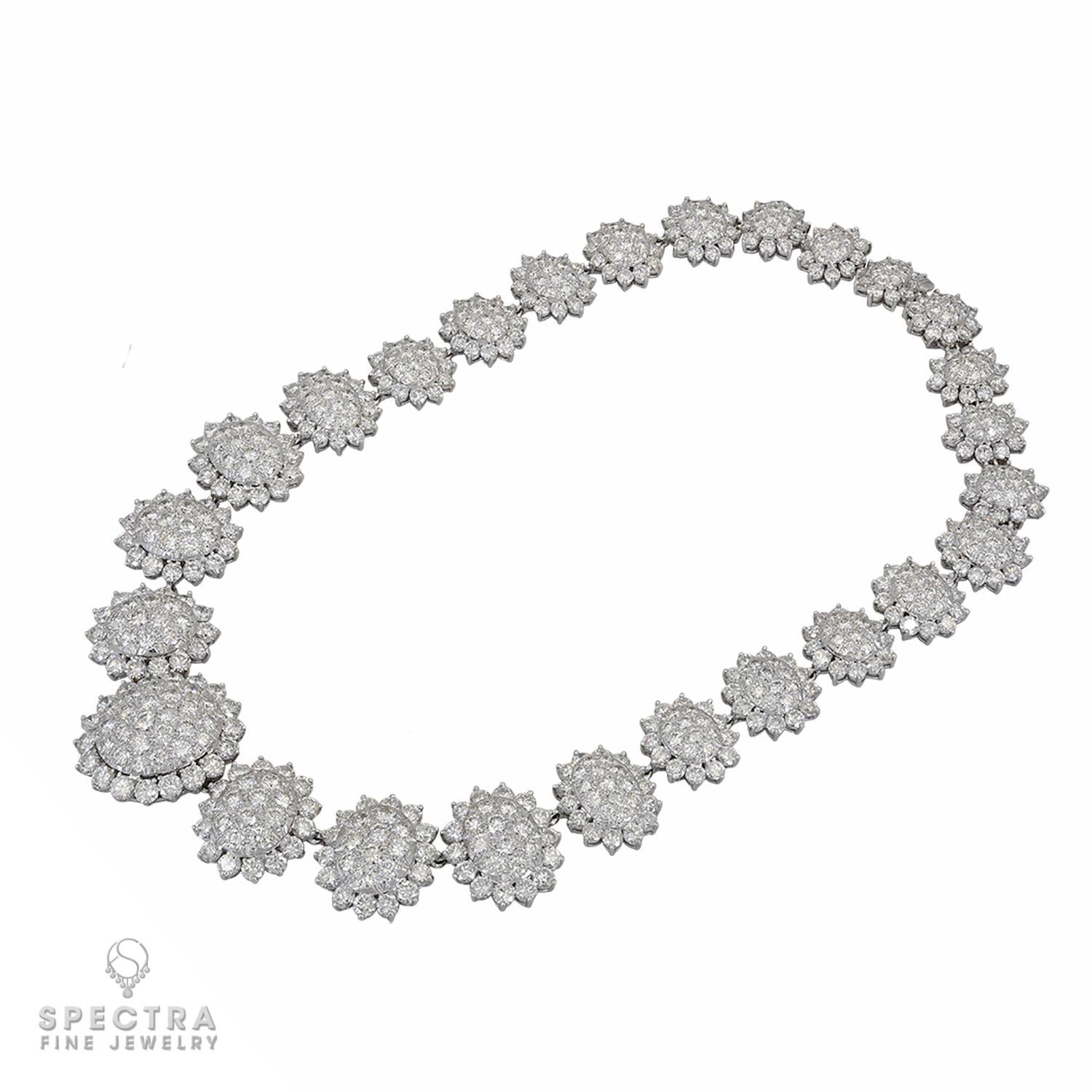 Diamant Pave Wabenförmige Demi Parure-Suite mit Diamanten im Zustand „Hervorragend“ im Angebot in New York, NY