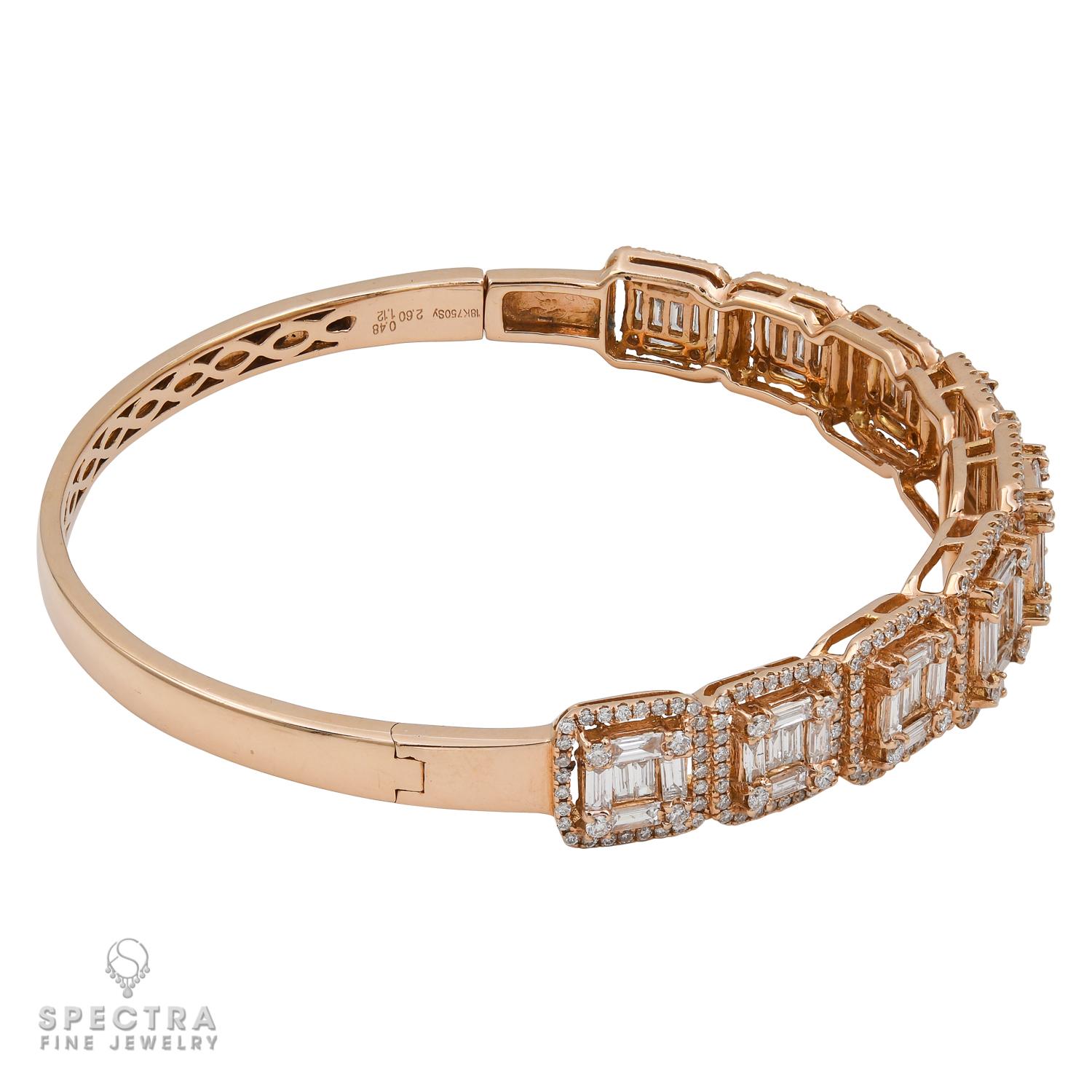 Spectra Fine Jewelry Diamant-Armband aus Roségold (Zeitgenössisch) im Angebot