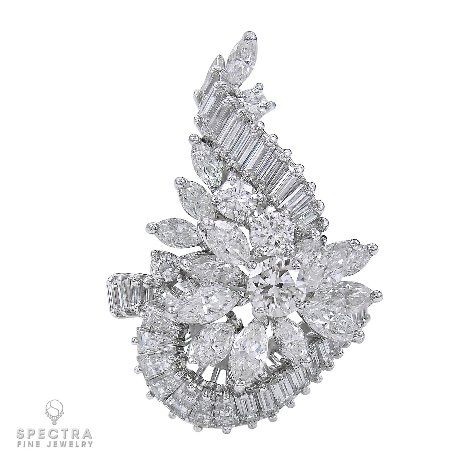 Taglio misto Spectra Fine Jewelry: anello da cocktail con diamanti a forma di fantasia in vendita