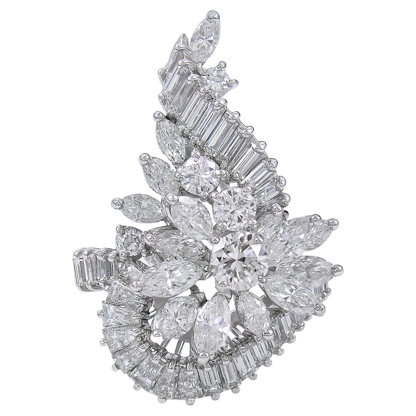 Spectra Fine Jewelry Bague cocktail à diamant de forme fantaisie