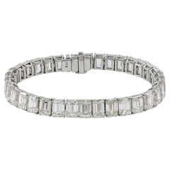 Spectra Fine Jewelry GIA Certified 1 Carat Each Diamond Tennis Bracelet