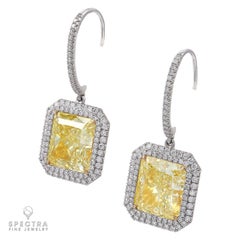Spectra Fine Jewelry GIA Certified 13.79 Carat Diamond Drop Earrings
