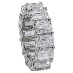 Used Spectra Fine Jewelry, GIA Certified 14.23 Carat Diamond Platinum Wedding Ring