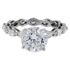 Spectra Fine Jewelry, bague de fiançailles avec diamant de 2,23 carats certifié GIA
