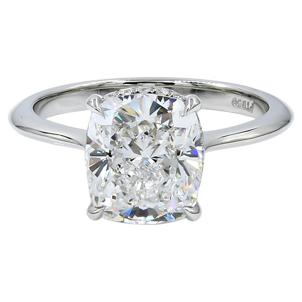 Spectra Fine Jewelry 3.05 Carat GIA Certified G Color Diamond Engagement Ring