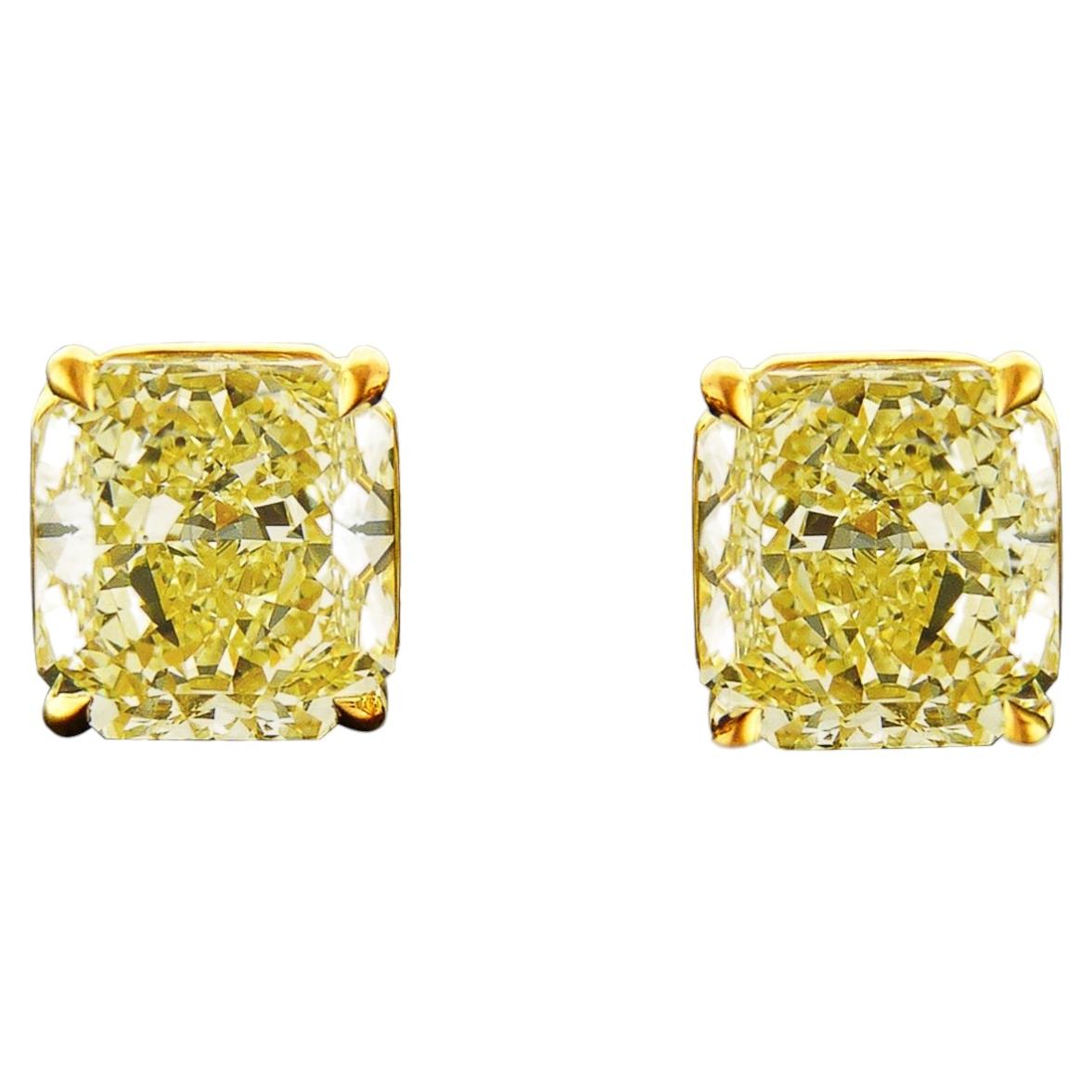 Spectra Fine Jewelry GIA Certified 5 Carat Each Stud Earrings