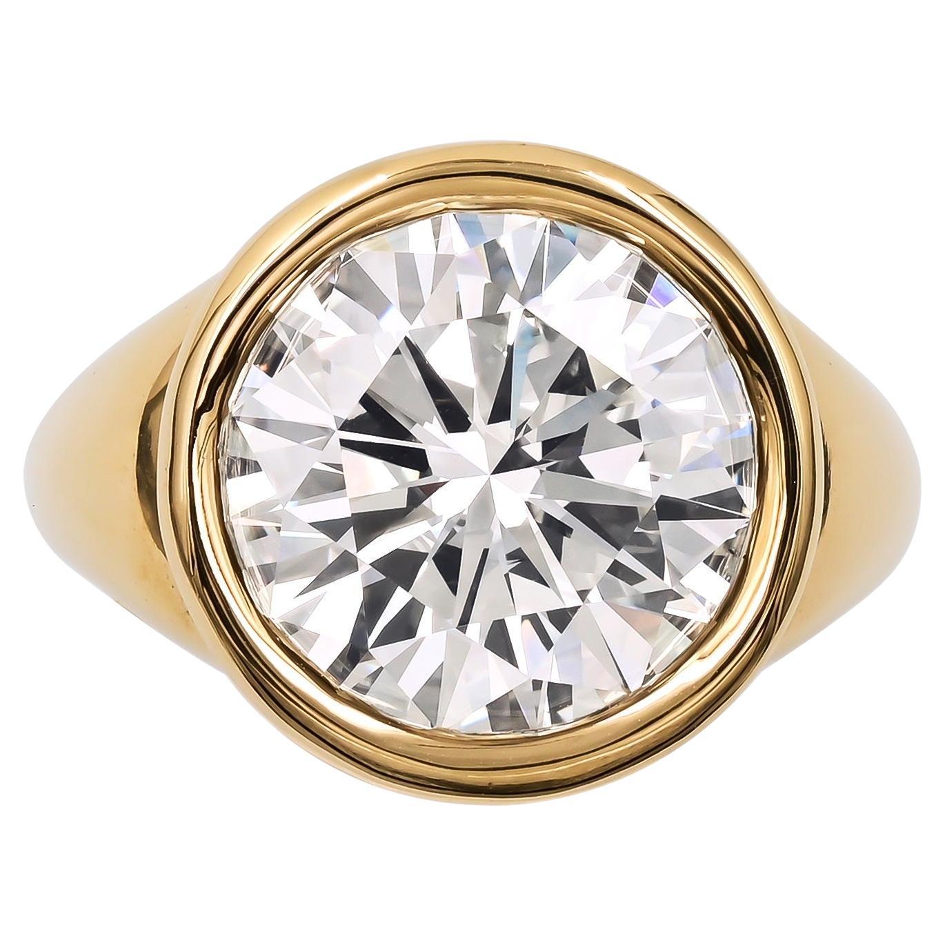 Spectra Fine Jewelry Verlobungsring, GIA-zertifizierter 6.02 Karat Diamant im Angebot