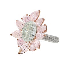 Spectra Fine Jewelry GIA Certified 8.67 Carat Green Diamond Ring