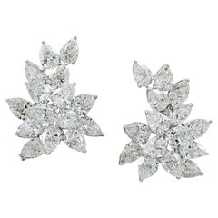 Spectra Fine Jewelry GIA Certified Diamond Cluster Earrings