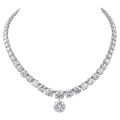 Collar Colgante de Platino con Diamante Certificado GIA