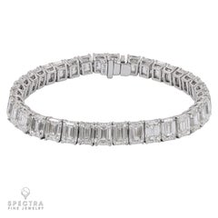 Spectra Fine Jewelry GIA Certified Emerald-cut Diamond Tennis Bracelet