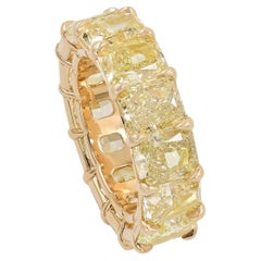 Spectra Fine Jewelry GIA zertifizierter Fancy Gelber Diamant-Hochzeitsring
