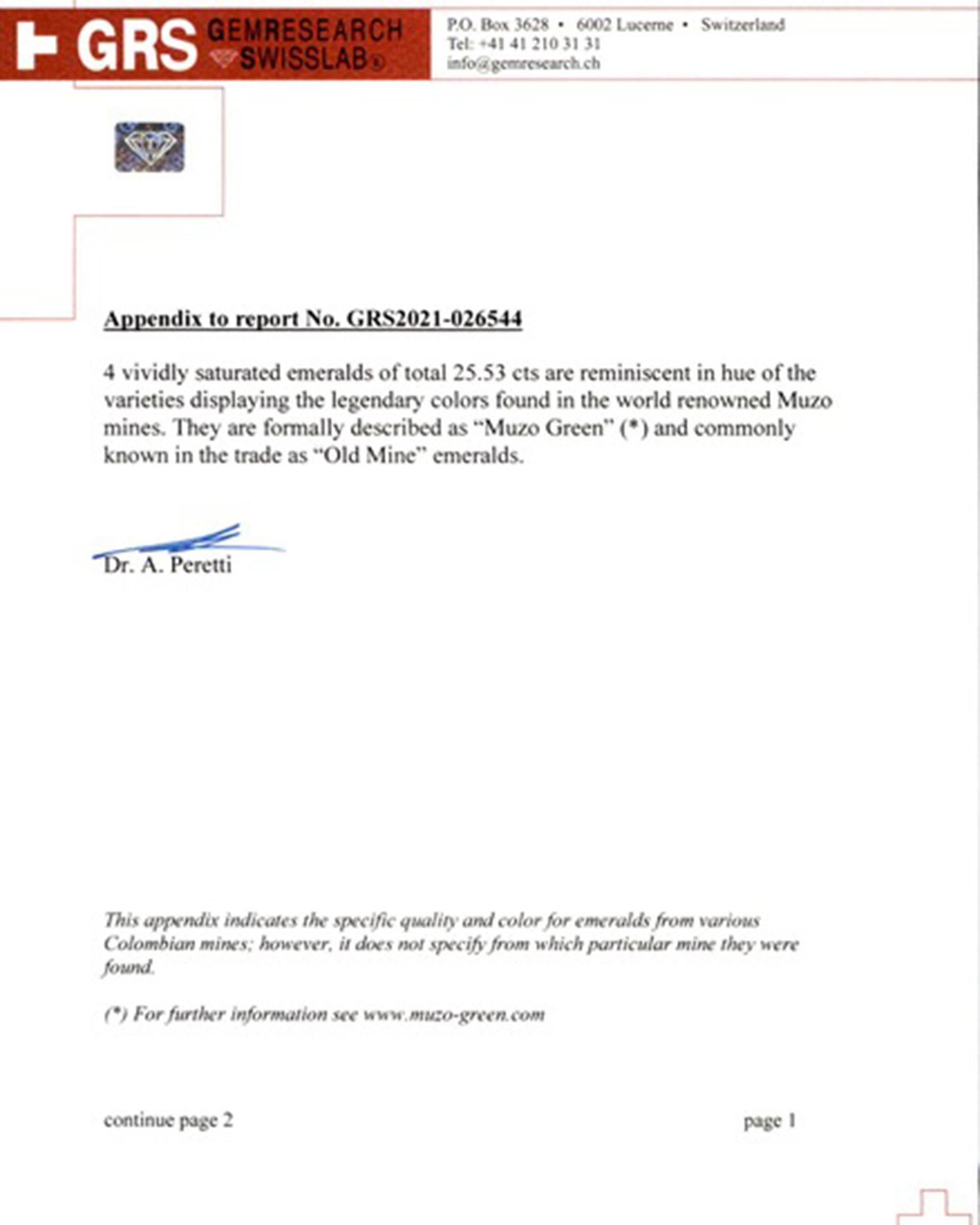 Spectra Fine Jewelry Orecchini a goccia con diamante smeraldo colombiano certificato GRS In condizioni Nuovo in vendita a New York, NY
