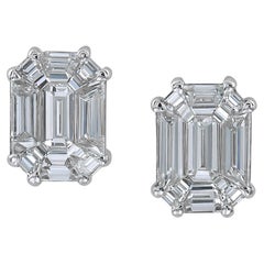 Spectra Fine Jewelry Invisibly-set Diamond Stud Earrings