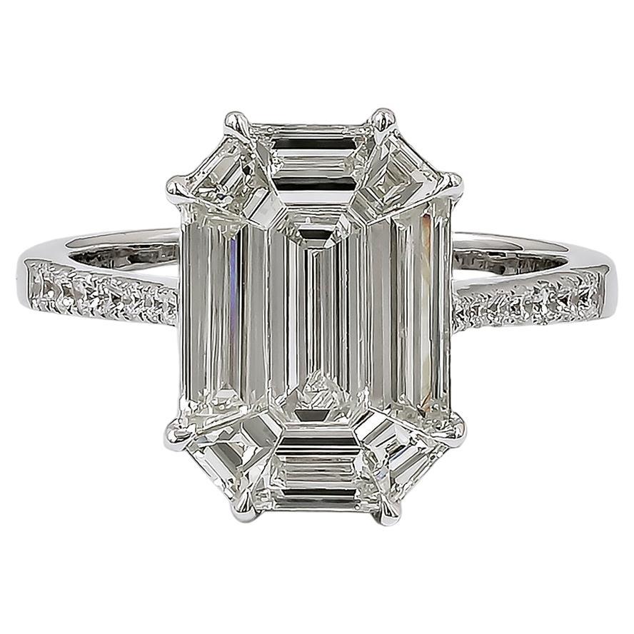 Spectra Fine Jewelry Illusion-Set Diamond Engagement Ring