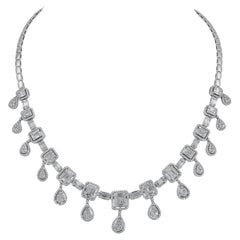 Spectra Fine Jewelry Invisibly-set Diamond Fringe Collar Necklace