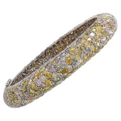 Spectra Fine Jewelry Multicolored Diamond 18k White Gold Bracelet