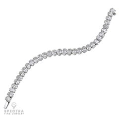 Spectra Fine Jewelry Oval Diamond Tennis Bracelet 23.03 Carats Total