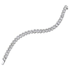 Spectra Fine Jewelry Oval Diamond Tennis Bracelet 23.03 Carats Total