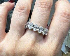 Spectra Fine Jewelry 7.85 Carat Oval Diamond Eternity Band