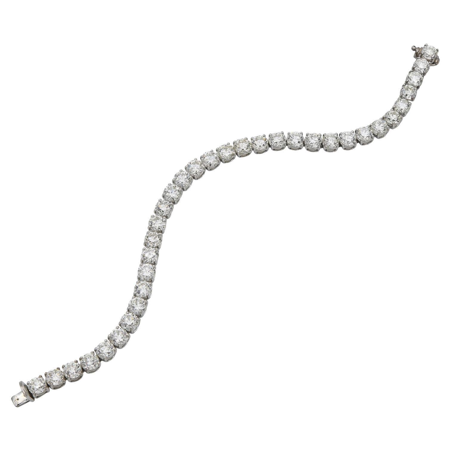 Spectra Fine Jewelry Round Diamond Tennis Bracelet For Sale