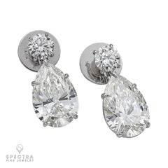 Spectra Fine Jewelry Round & Pear-Shaped Diamond Earrings