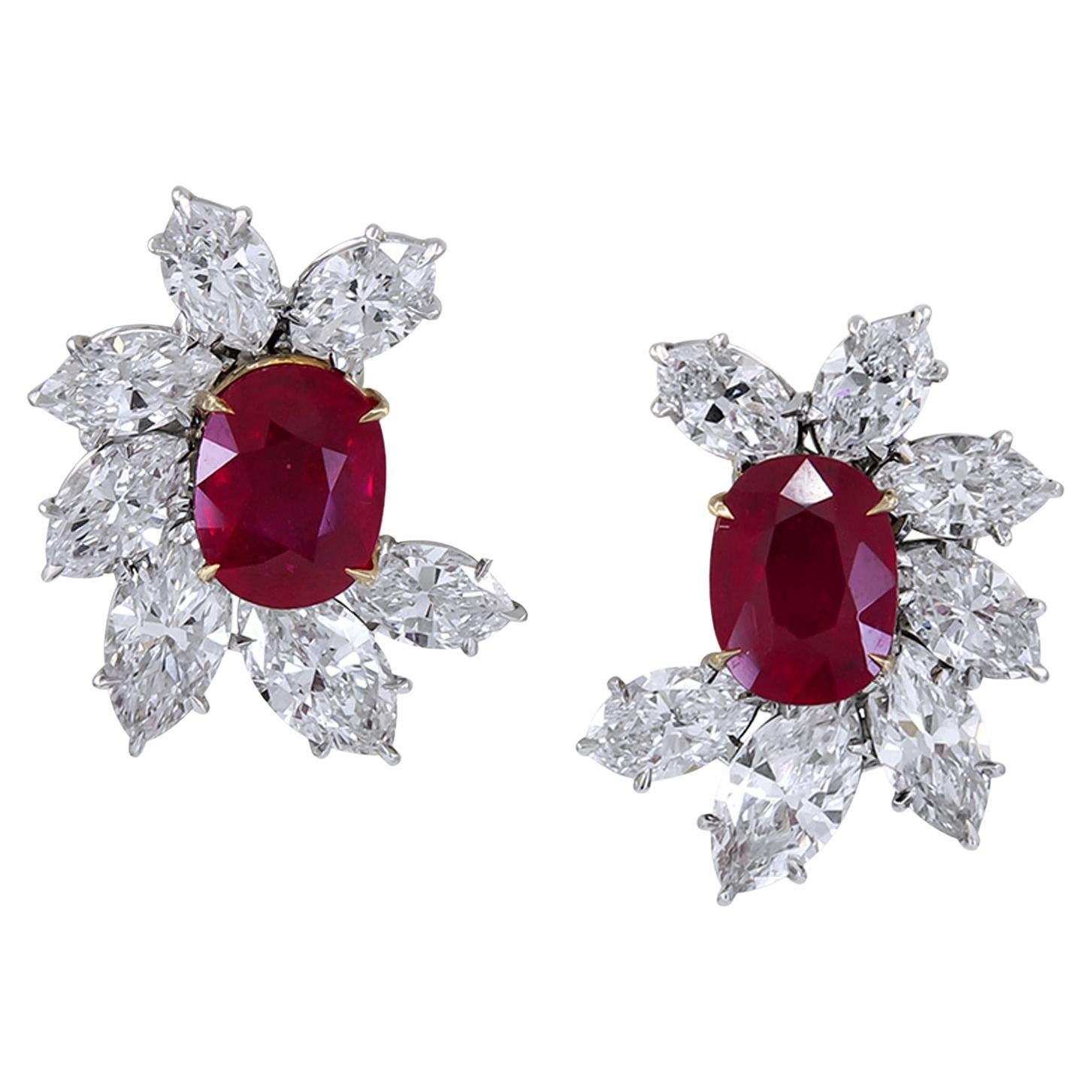 Diamond Pave Ball Earrings in 18 Karat White Gold For Sale at 1stDibs