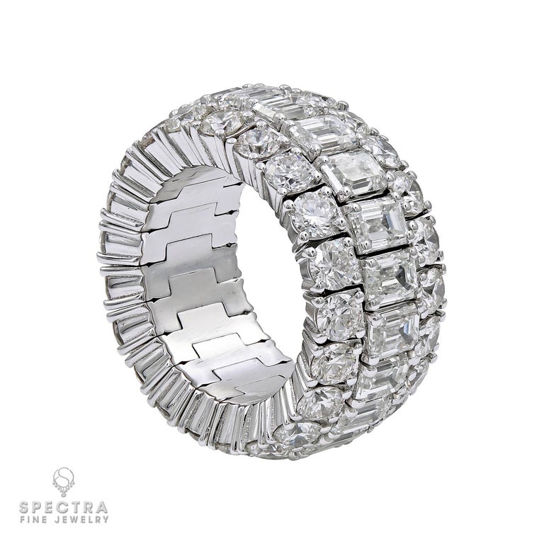 Spectra Fine Jewelry Stretchy Diamond Wedding Band For Sale at 1stDibs | stretchy  wedding band, stretchy wedding rings